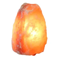 Salzleuchte Rock ohne Sockel, 2-3 kg, bernstein