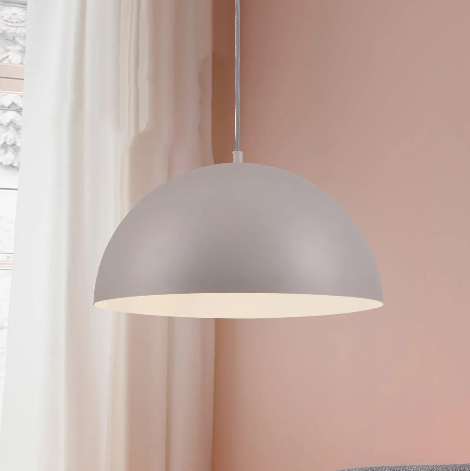 SCHÖNER WOHNEN Hängeleuchte Ali Sandbrise, Eisen, Ø 38cm E27