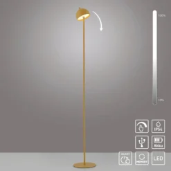 SCHÖNER WOHNEN LED-Akku-Stehlampe Bellis, Blütenzauber IP54