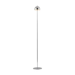 SCHÖNER WOHNEN LED-Akku-Stehlampe Bellis chrom, IP54 3.000K