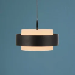 SCHÖNER WOHNEN LED-Hängelampe Elmo, schwarz, 1-fl., 3000 K