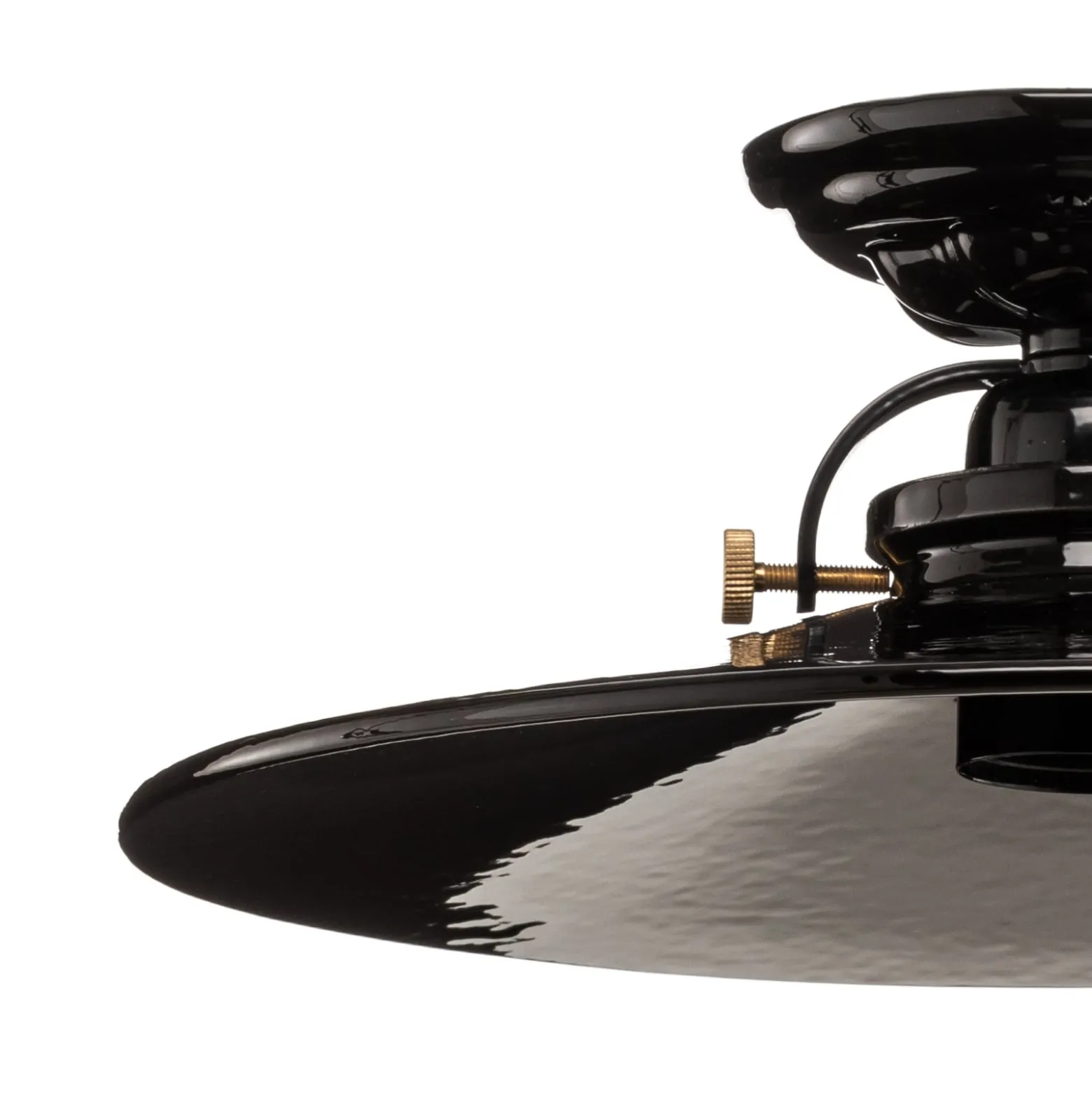 Schwarze Keramik-Deckenleuchte Edoardo, 31 cm