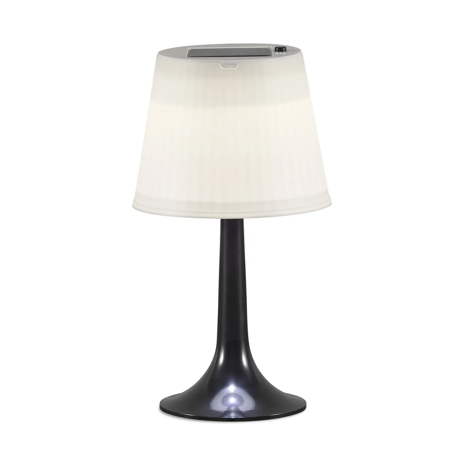 Schwarze LED-Solartischleuchte Assisi Sitra