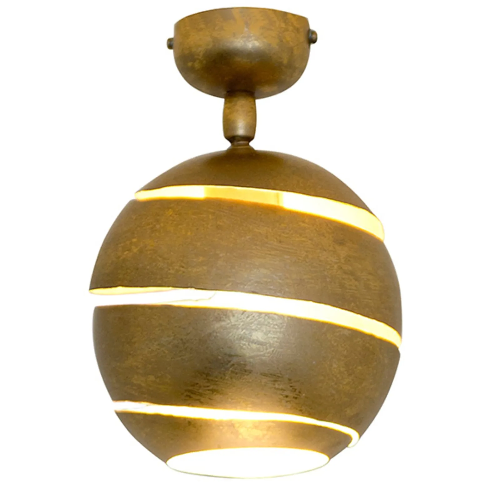 Schwenkbare Deckenleuchte Suopare in Gold