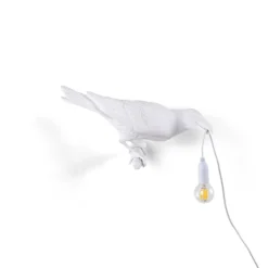 SELETTI Bird Lamp Dekoaußenwandlampe, rechts, weiß