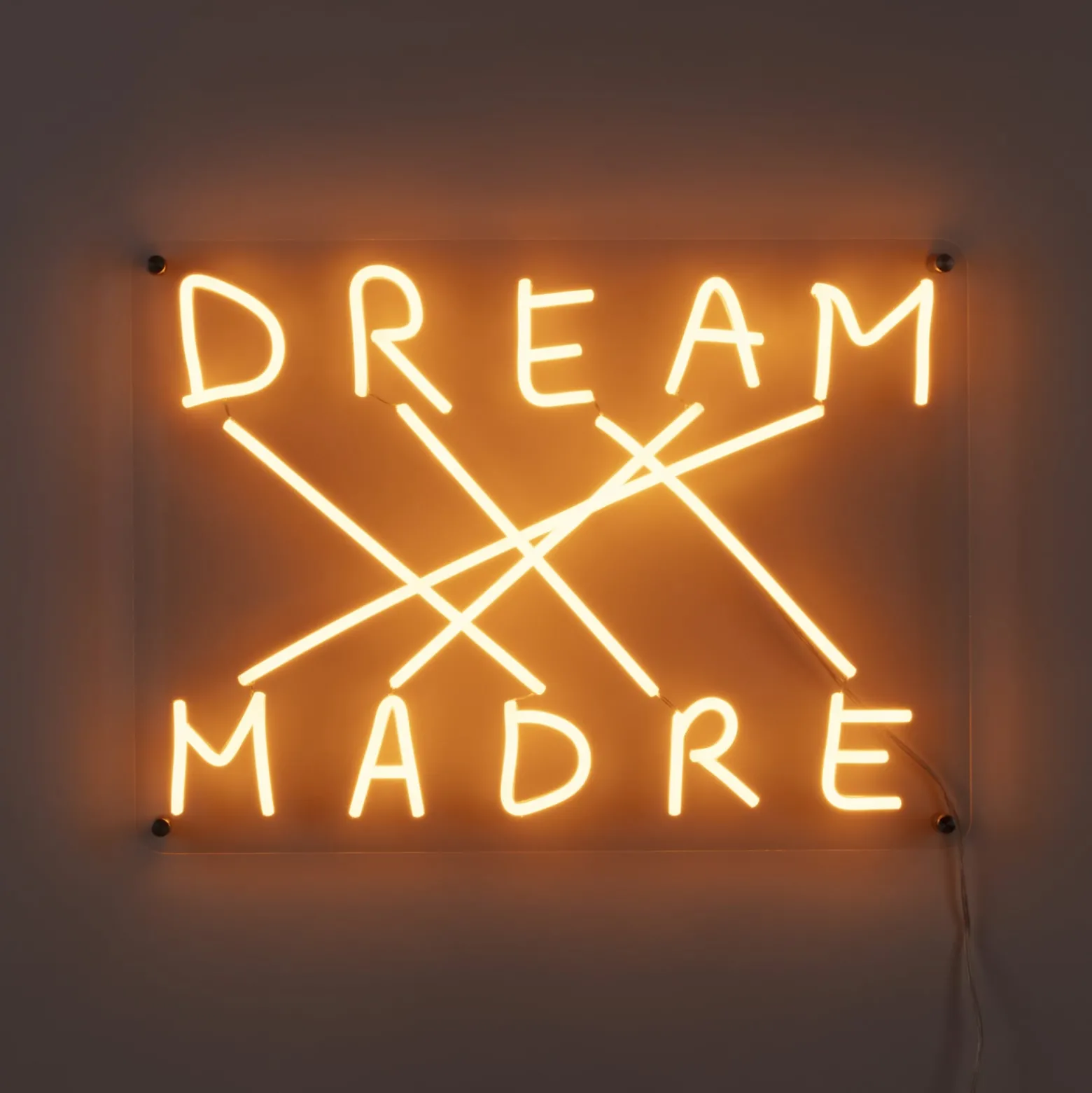 SELETTI Dream-Madre LED-Deko-Wandleuchte, gelb