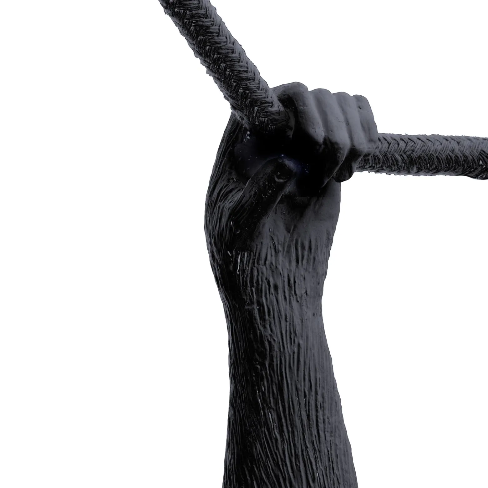 SELETTI Monkey Lamp, Breite 44 cm, schwarz, Stecker, IP44