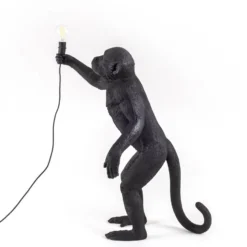 SELETTI Monkey Lamp LED-Dekolampe stehend schwarz