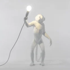 SELETTI Monkey Lamp LED-Dekolampe, weiß, stehend