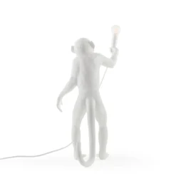 SELETTI Monkey Lamp LED-Dekolampe, weiß, stehend