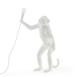SELETTI Monkey Lamp LED-Dekolampe, weiß, stehend