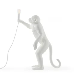 SELETTI Monkey Lamp LED-Dekolampe, weiß, stehend