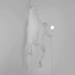 SELETTI Monkey Lamp LED-Deko-Wandlampe weiß, links