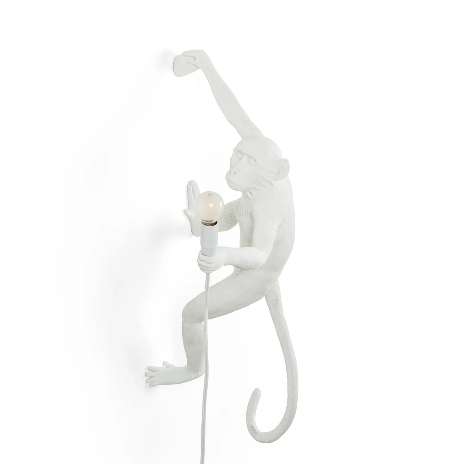 SELETTI Monkey Lamp LED-Deko-Wandlampe weiß rechts