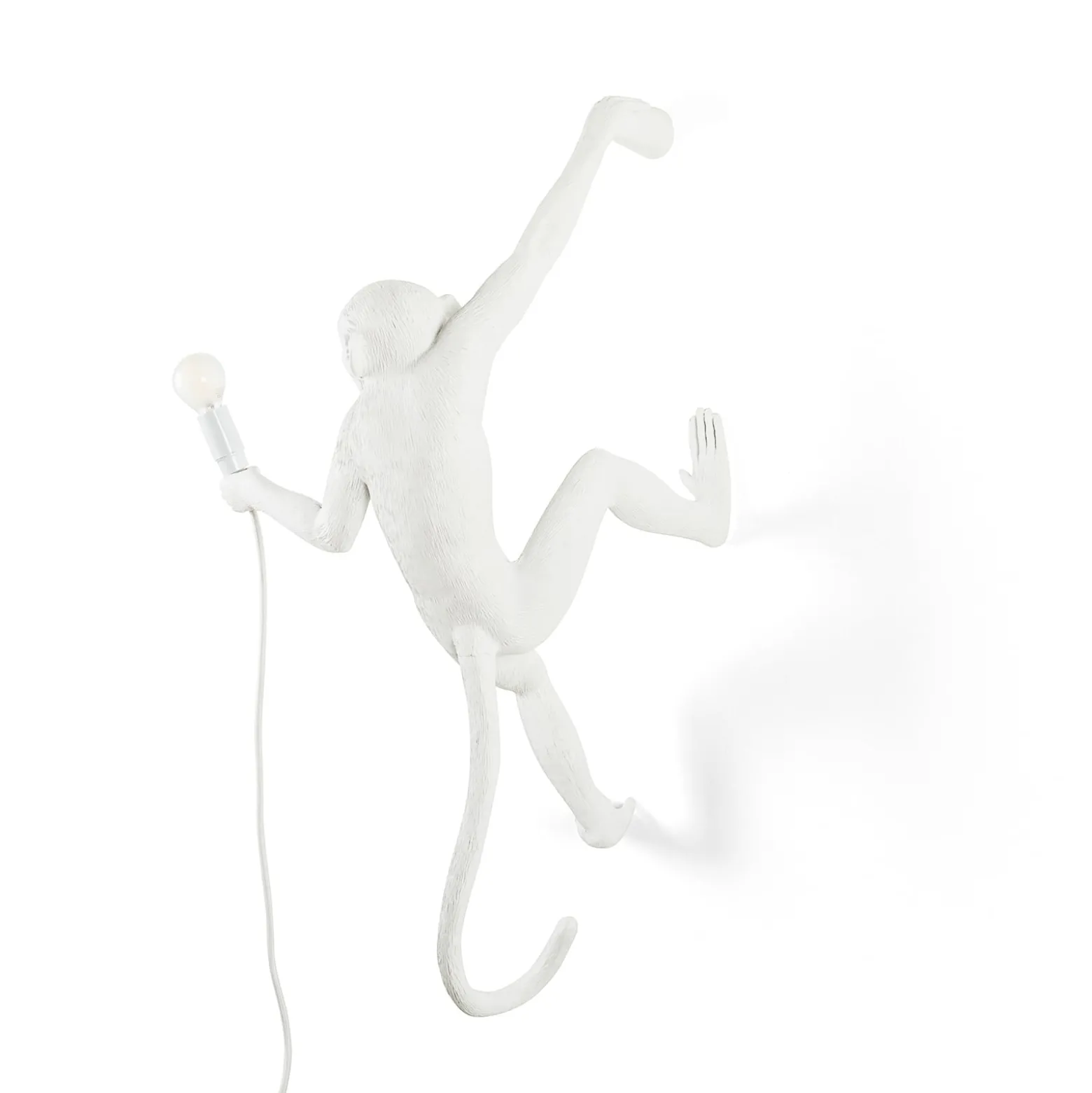 SELETTI Monkey Lamp LED-Deko-Wandlampe weiß rechts