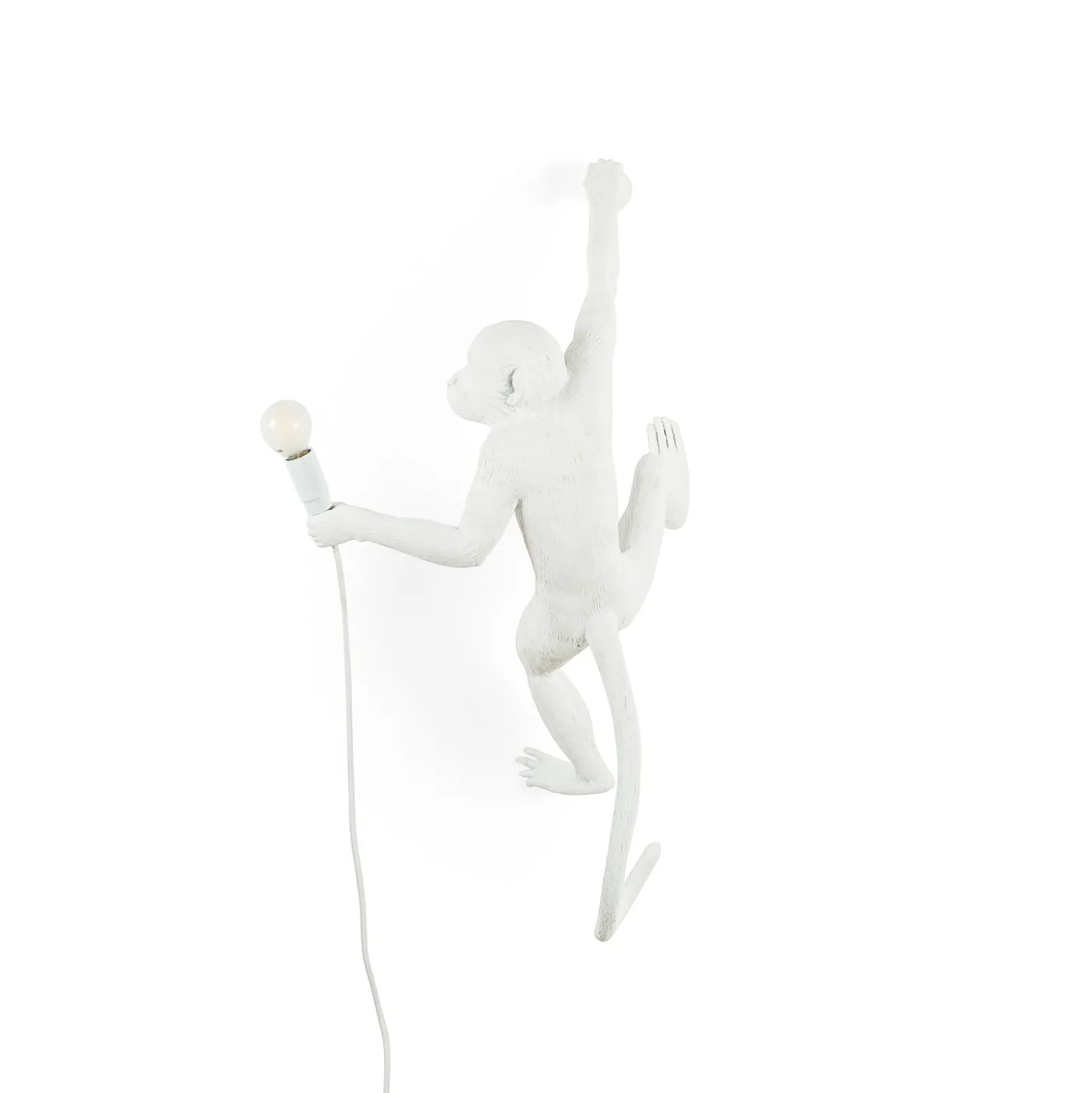SELETTI Monkey Lamp LED-Deko-Wandlampe weiß rechts