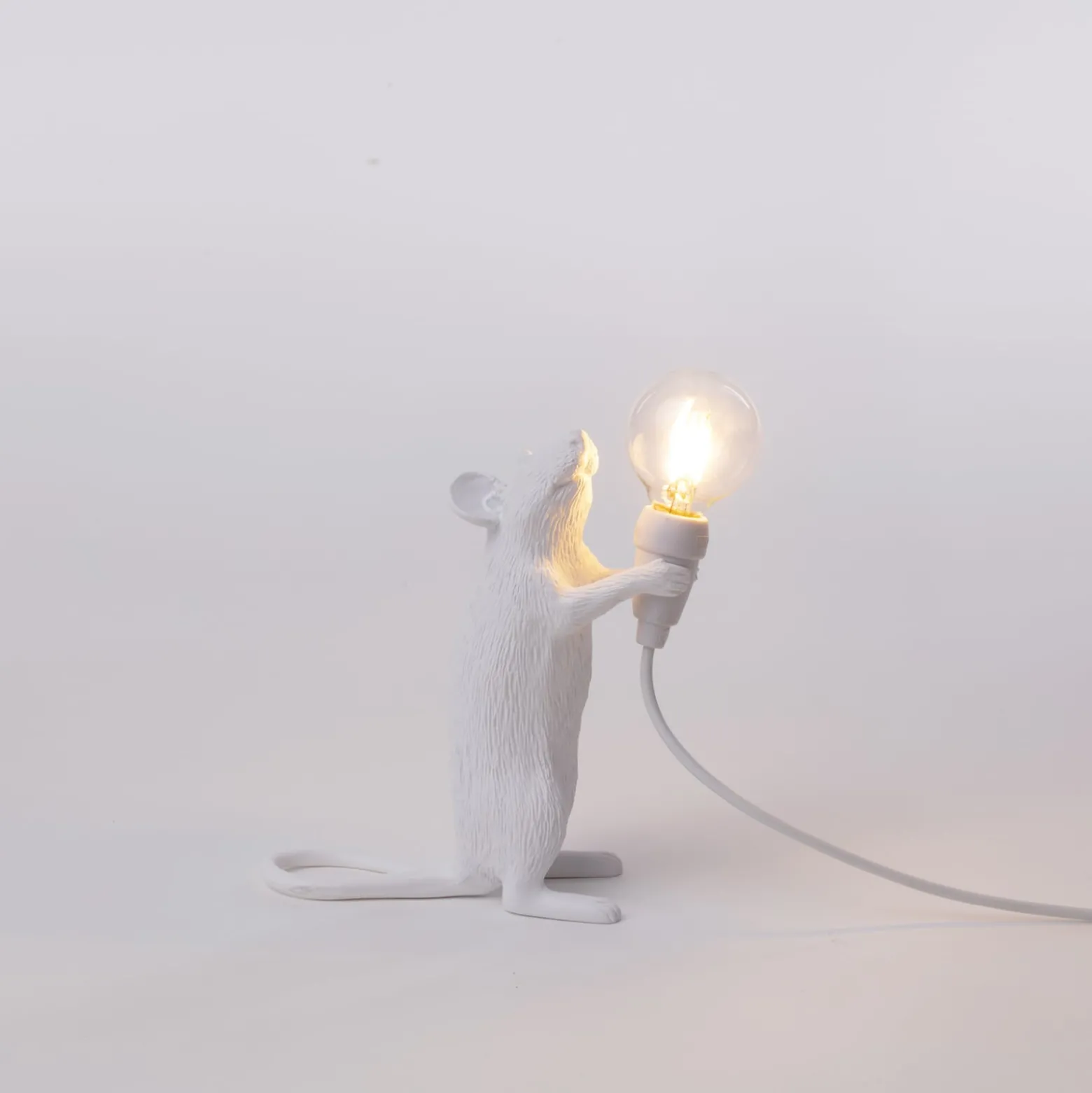 SELETTI Mouse Lamp LED-Dekolampe USB stehend weiß