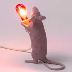 SELETTI Mouse Lamp Valentine Dekolampe USB weiß