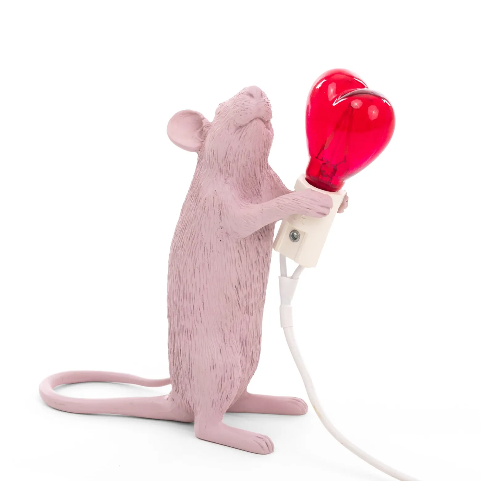 SELETTI Mouse Lamp Valentine Dekolampe USB weiß