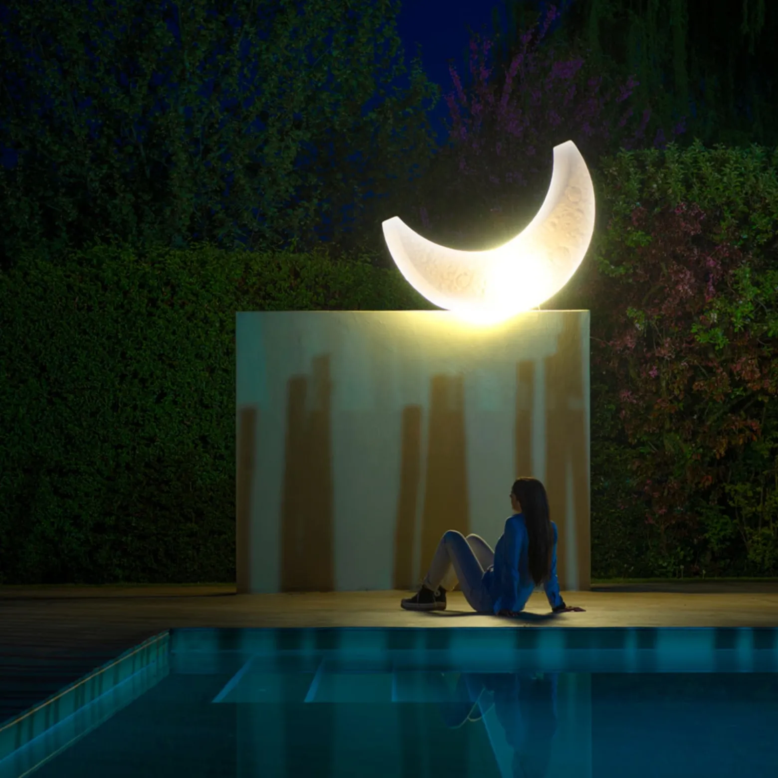 SELETTI My Moon Lamp LED-Außen-Dekoleuchte
