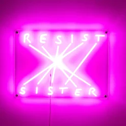 SELETTI Resist-Sister LED-Deko-Wandleuchte fuchsia