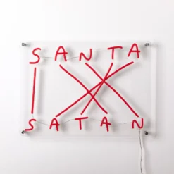 SELETTI Santa-Satan LED-Deko-Wandleuchte, rot