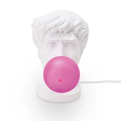 SELETTI Wonder Times LED-Deko-Tischlampe weiß/pink
