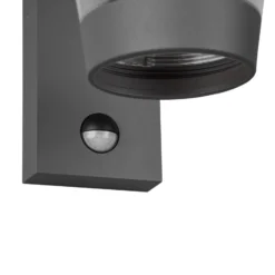 Sensor-Außenwandleuchte CAVADO, anthrazit, Höhe 28 cm, IP44