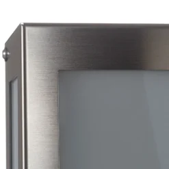 Sensor-LED-Außenwandleuchte Aqua Rain, edelstahl