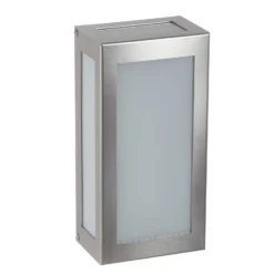 Sensor-LED-Außenwandleuchte Aqua Rain, edelstahl