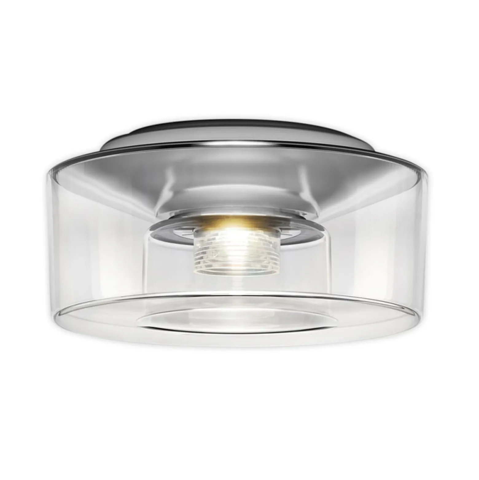serien.lighting Curling M Decke 2.700K Glas klar