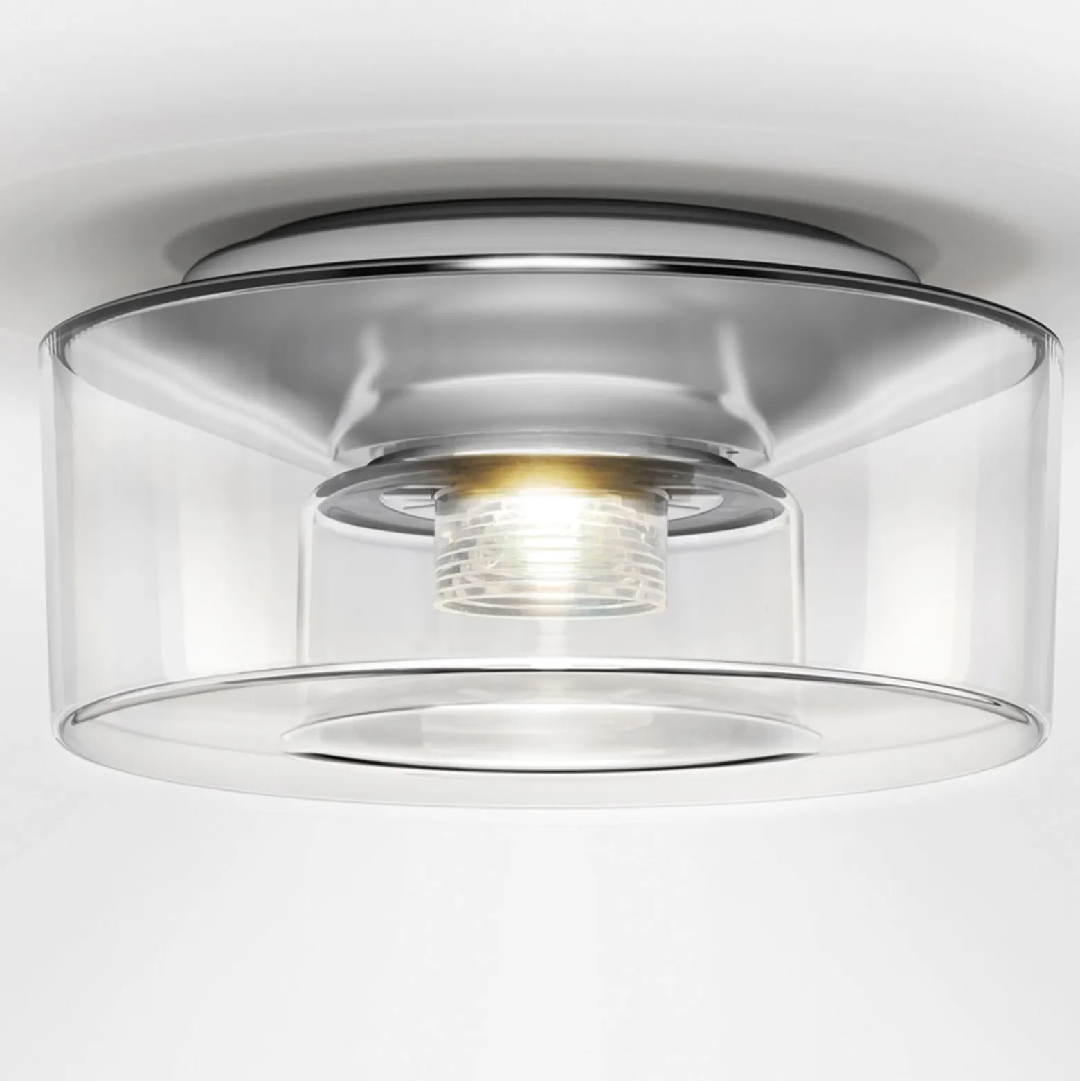 serien.lighting Curling M Decke 2.700K Glas klar