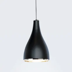 serien.lighting Hängeleuchte One Eighty L, Ø 16 cm, schwarz