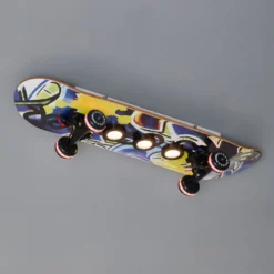 Skateboard-LED-Deckenleuchte Easy Cruiser Graffiti
