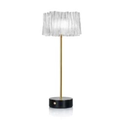 Slamp Accordéon Battery Tischlampe prisma/schwarz
