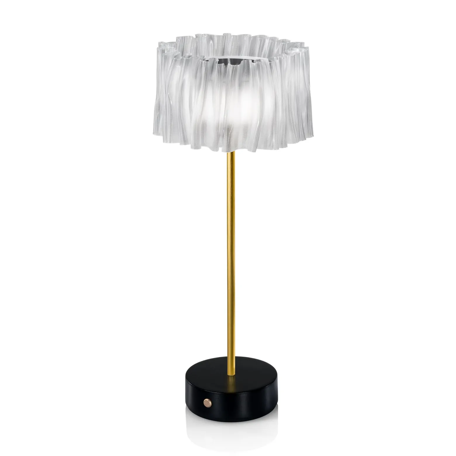 Slamp Accordéon Battery Tischlampe prisma/schwarz