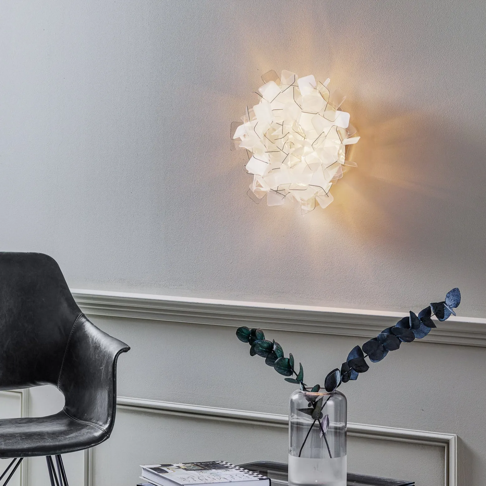 Slamp Clizia Deckenleuchte, Ø 32 cm, fumé