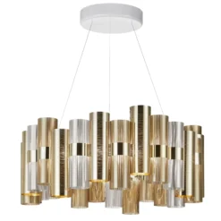Slamp La Lollo L LED-Hängelampe, Ø80cm, gold