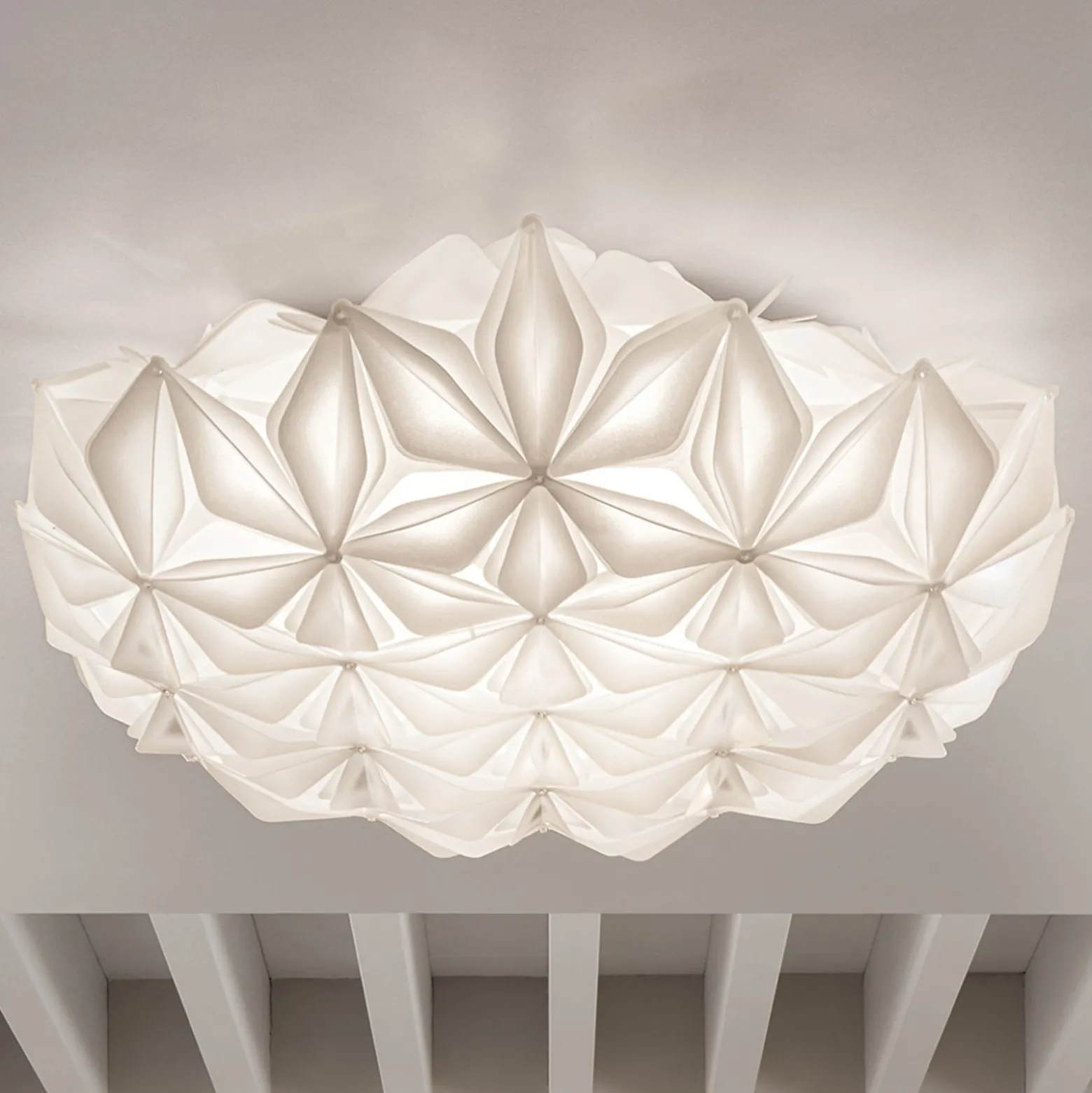 Slamp La Vie L Deckenleuchte, Breite 71cm, weiß