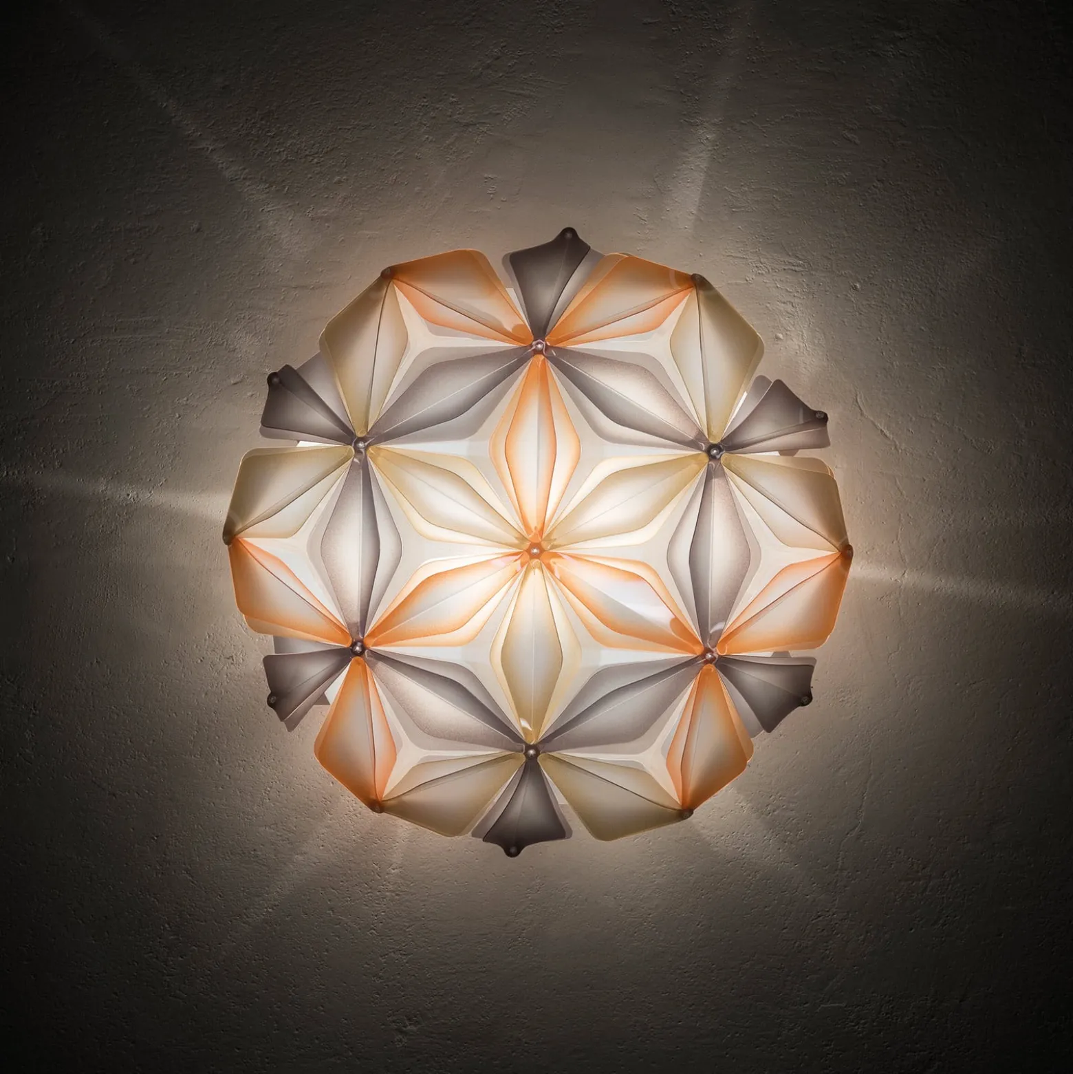 Slamp La Vie M Deckenleuchte, Breite 47 cm, amber