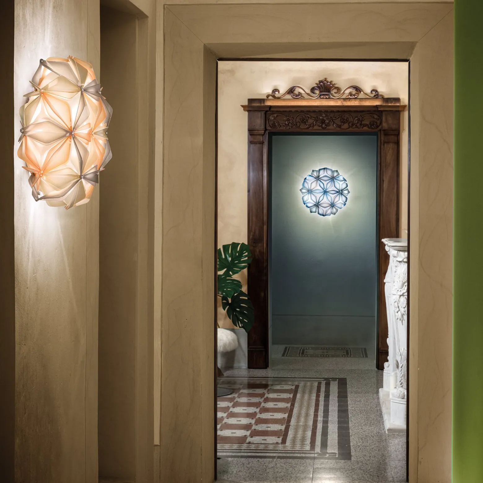 Slamp La Vie M Deckenleuchte, Breite 47 cm, blau