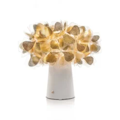 Slamp LED-Akku-Tischlampe Clizia Mama Non Mama gold/weiß