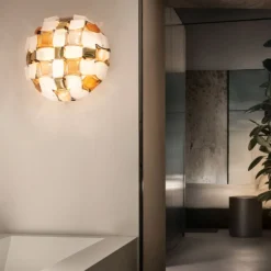 Slamp Mida Deckenleuchte, 50 cm amber