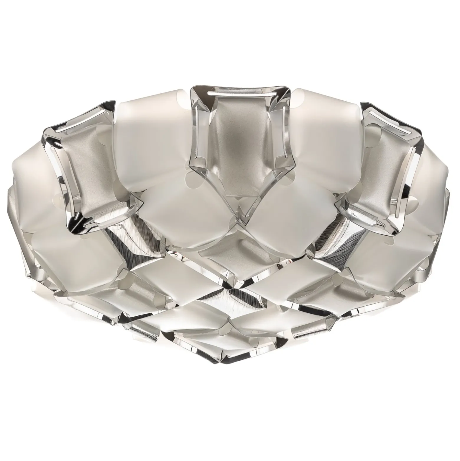 Slamp Mida Deckenleuchte, 50 cm, weiß-platin