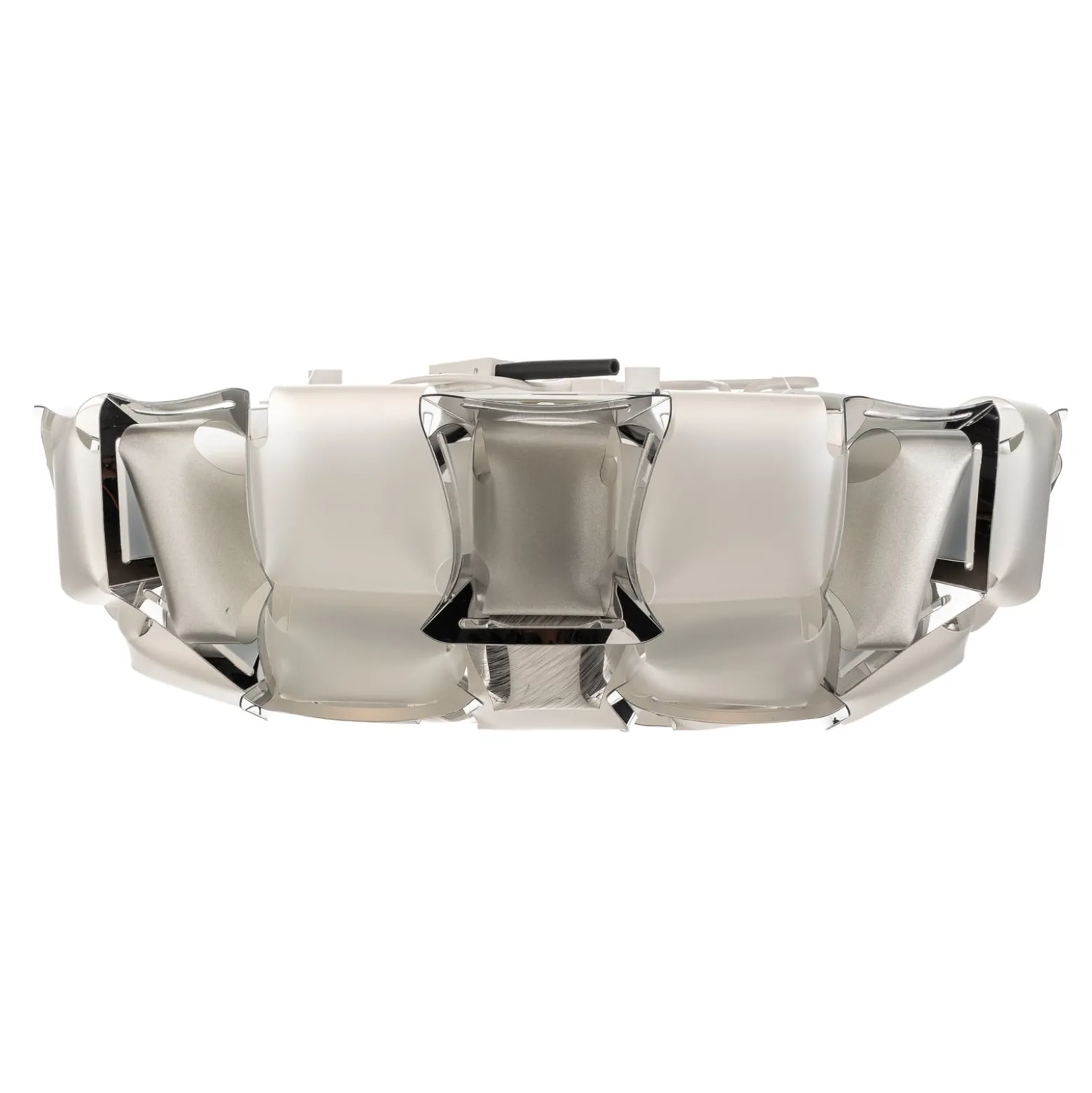 Slamp Mida Deckenleuchte, 50 cm, weiß-platin