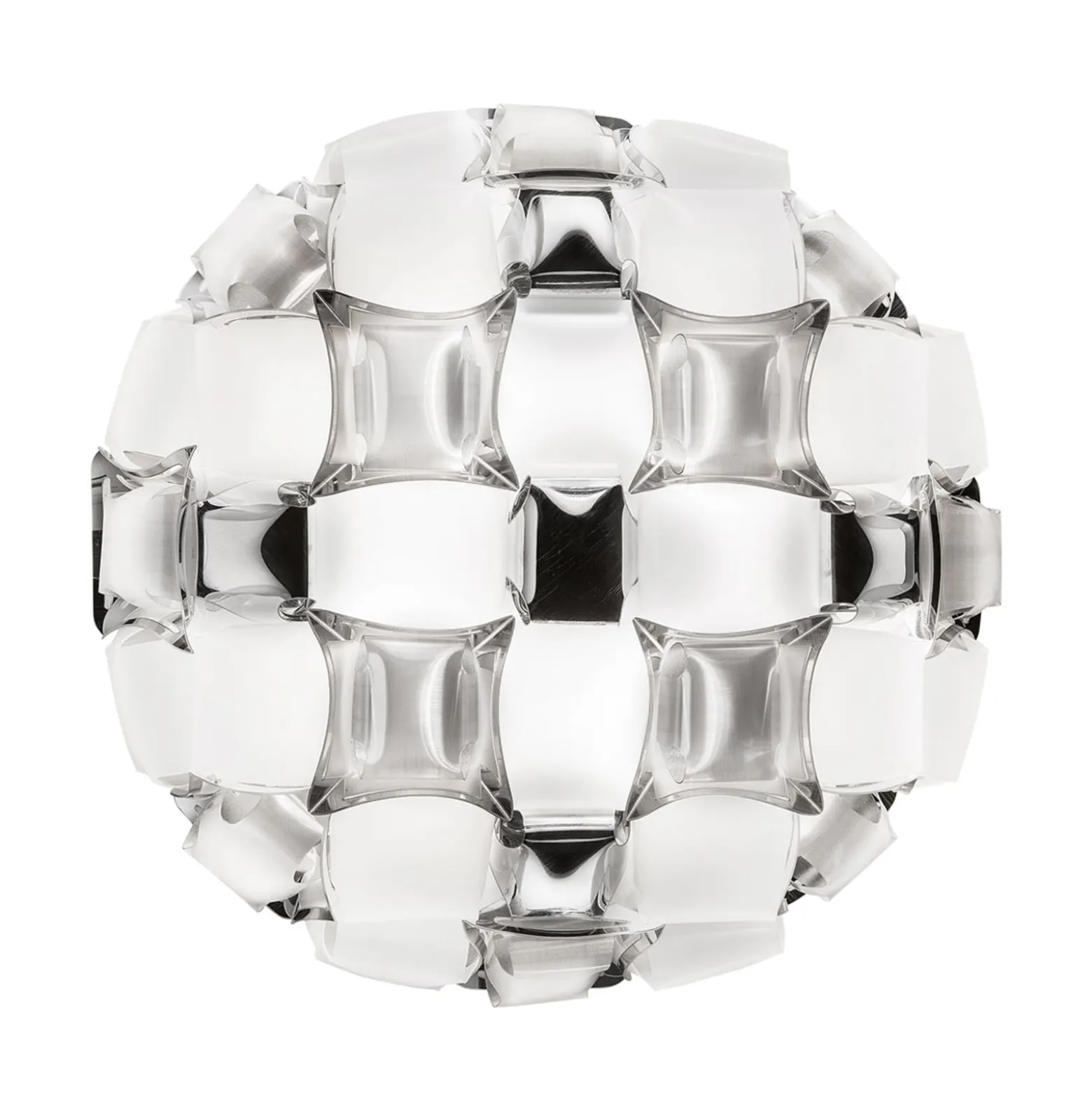 Slamp Mida Deckenleuchte, 50 cm, weiß-platin