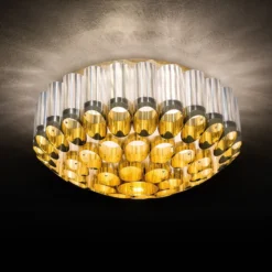 Slamp Odeon Ceiling Deckenleuchte, gold, Ø 65 cm
