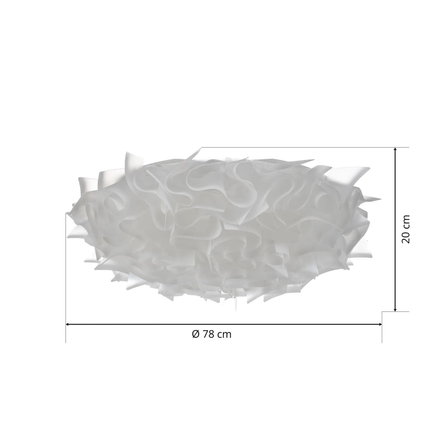 Slamp Veli Designer-Deckenleuchte, Ø 78cm, opal