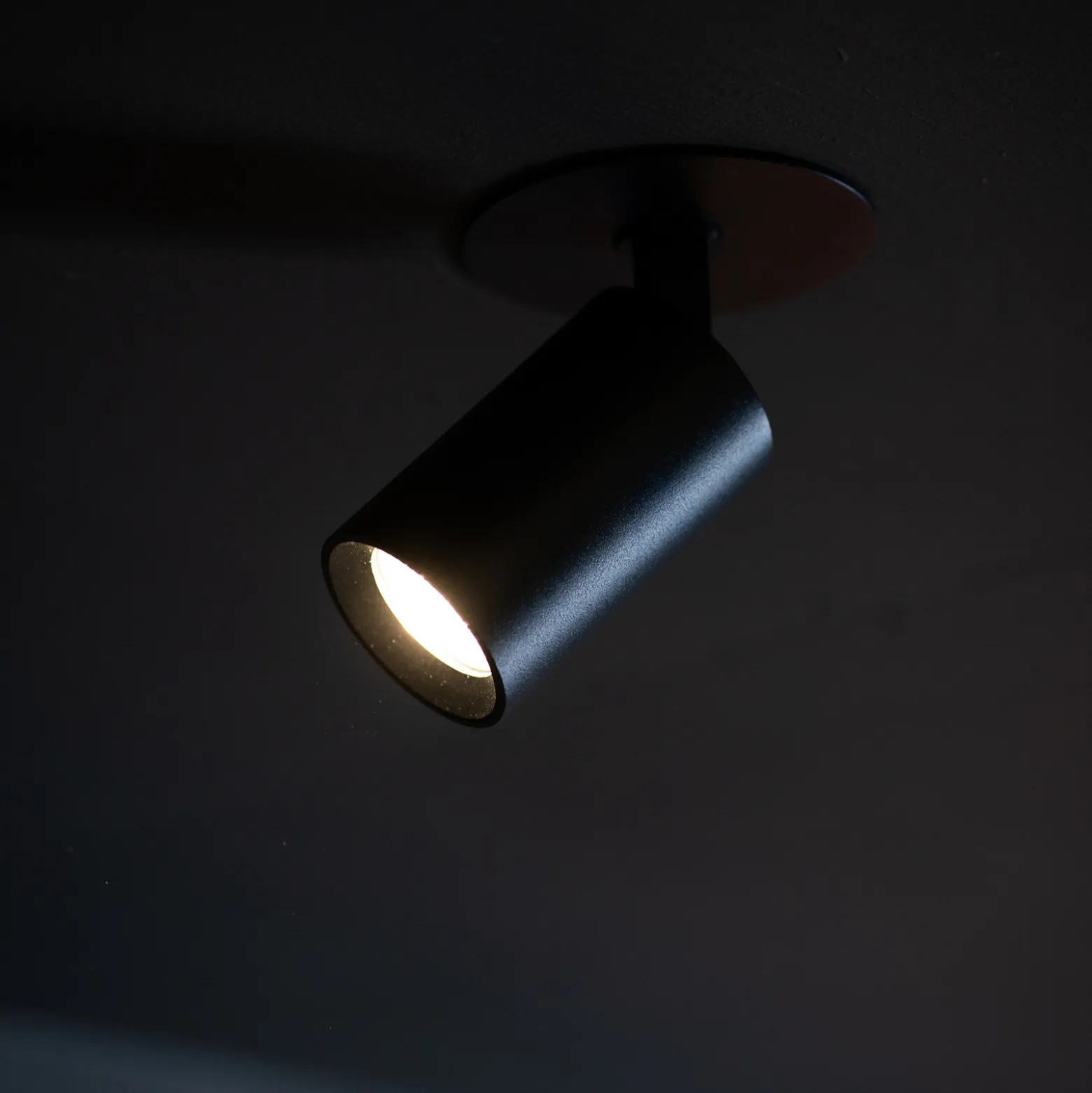 SLC LED-Einbauspot Art, 1-fl., schwarz, 2.700 K, Aluminium