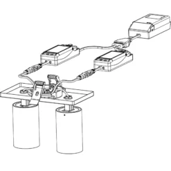 SLC LED-Einbaustrahler Art, 2-fl., schwarz, 2.700 K, Alu